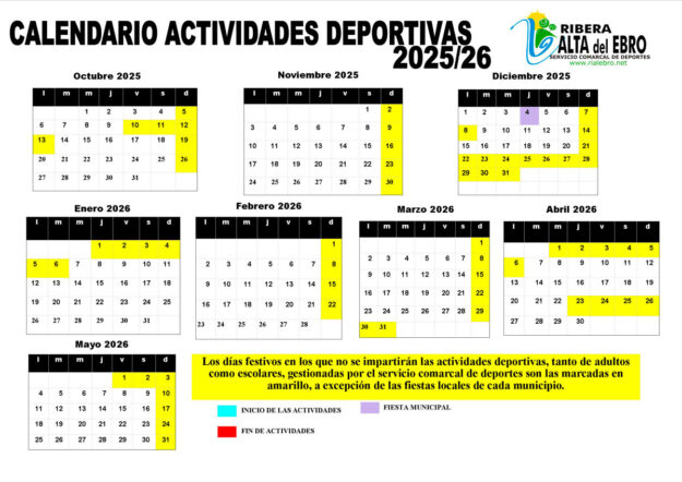 Calendario Actividades Deportivas